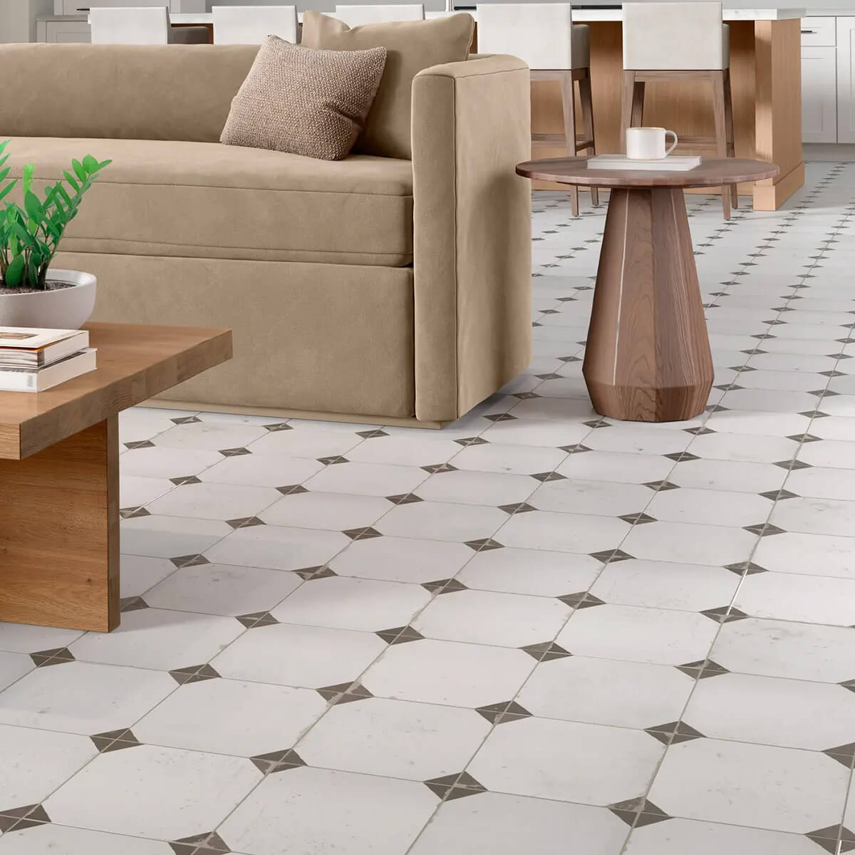 Tile flooring for living area | CarpetsPlus Of Wisconsin